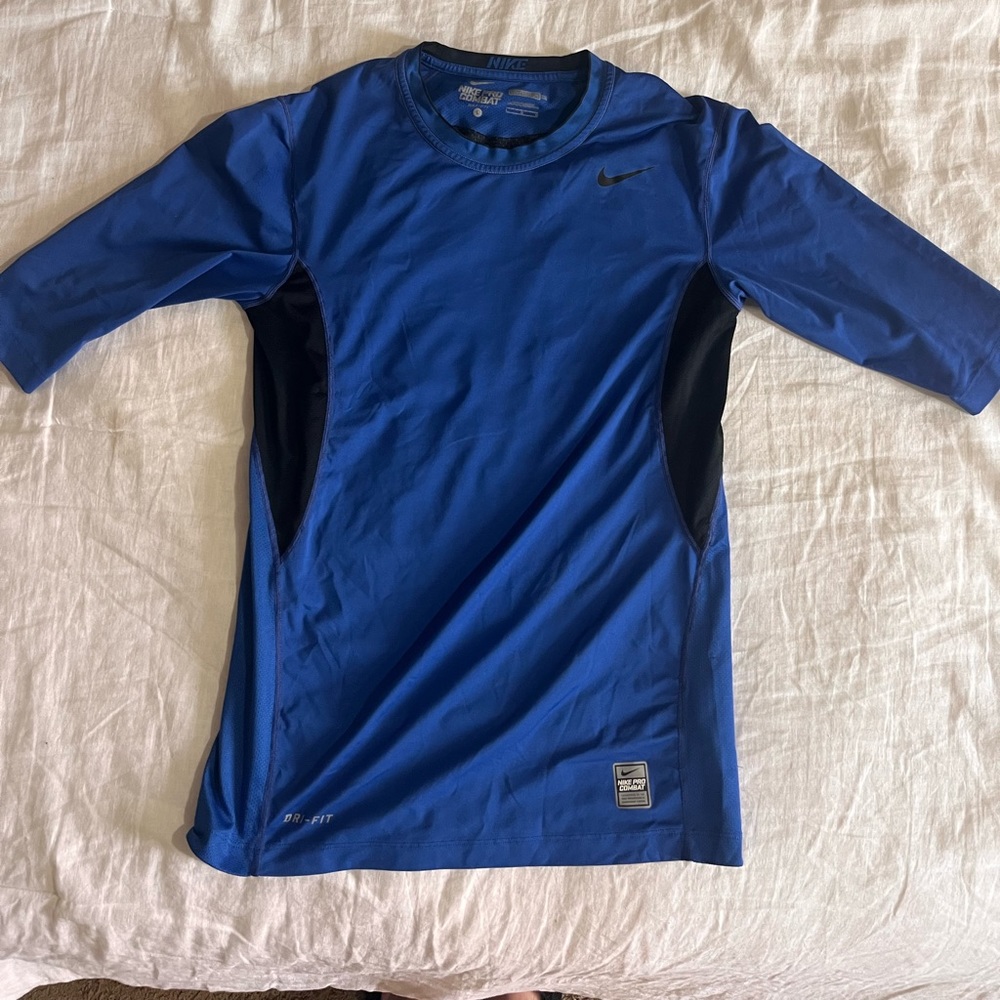 Blue Nike Dri-fit workout Tee